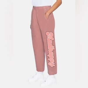 NWT Madhappy Varsity Universal Sweatpant in Rose